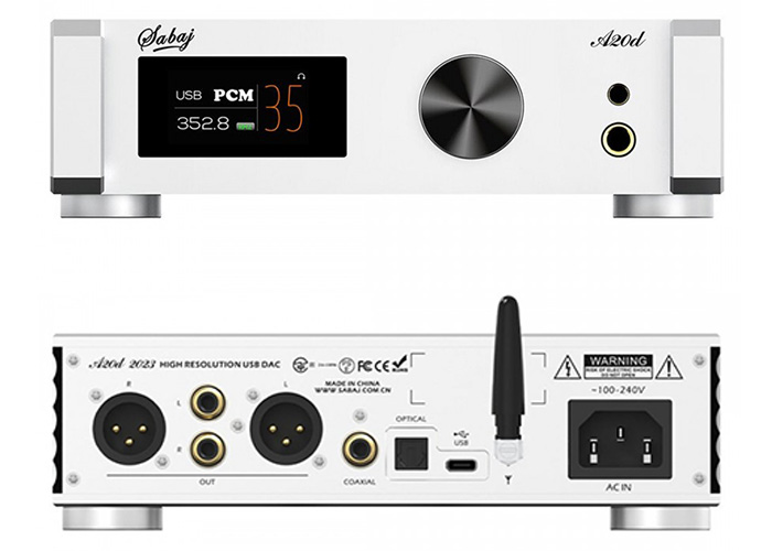 Sabaj A20D front and rear panels